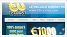 Page d'accueil du Casino EU Casino