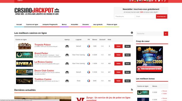 Actualités des casinos en ligne